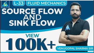 Fluid Mechanics  Module 5  Fluid Flow  Source Flow amp Sink Flow Lecture 33 [upl. by Eileme]