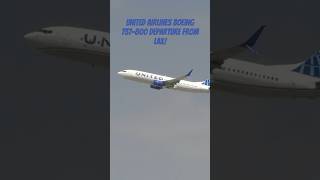 United Airlines Boeing 737800 departure from LAX [upl. by Marijo166]