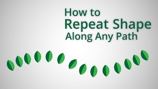 How to Repeat a Shape Along Any Path in Adobe Illustrator [upl. by Aleehs]