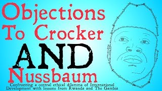 Objections to Crocker and Nussbaum Ethics and International Development [upl. by Temme]