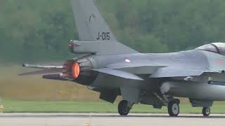 F16 Afterburner Take Off Volkel 28 Juli 2023 Morning wave [upl. by Gorges]