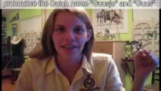 Guusje fan Breanna from Texas USA trying to pronounce Dutch name quotGuusquot [upl. by Sybil]