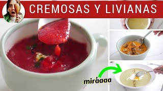 SOPAS 5 cremas de verduras para todos los días [upl. by Sclater]