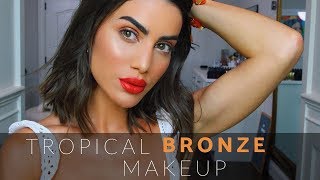 TROPICAL BRONZE MAKEUP [upl. by Elleda777]