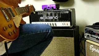 Soldano SLO and Weber Blue Dog Speakers 1 Les Paul [upl. by Htor]