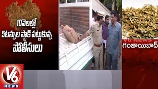 Ganja Smuggling In Hyderabad Police Seized 5 Tones In 10 Months  V6 News [upl. by Hteik]