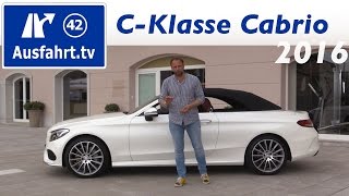 2016 MercedesBenz C300 Cabriolet A205 Fahrbericht der Probefahrt Test Review Ausfahrttv [upl. by Anhsirk]