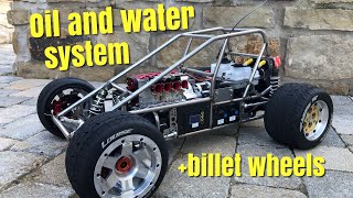 15 RC Sprint Car  Toyan Oil and water system plus billet wheels and tires [upl. by Oremo]