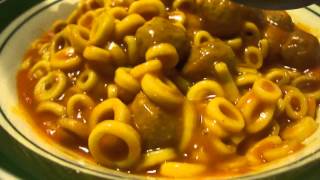 Campbells spaghettios with meatballs [upl. by Suolevram]