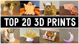 Top 20 Best WHITE 3D Print with Satisfying Timelapse  Recap 2023 [upl. by Ellenehc625]