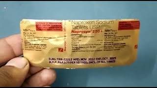 Naprosyn 250 Tablet  Naproxen Sodium Tablets Usp  Naprosyn 250 Tablet Uses Side effects benefits [upl. by Ball]