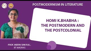 Homi KBhabha  The Postmodern and the Postcolonial [upl. by Akili978]