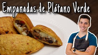 Empanadas De Plátano Verde  Cocina recetas comida Cubana  receta Tostones rellenos  Cuban recipes [upl. by Aloeda]