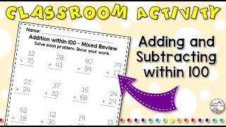 Adding and Subtracting within 100 Worksheets  No Prep Printable Resources [upl. by Read]