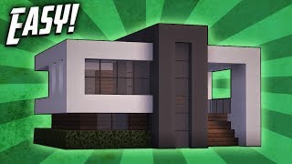 Minecraft How To Build A Small Modern House Tutorial 14 [upl. by Ridglea198]