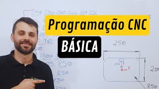 Programação CNC para iniciantes simples [upl. by Lorsung115]