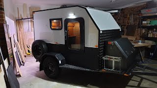 DIY Square drop camper trailer build Almost finished [upl. by Goodspeed]