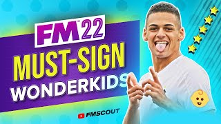 MUSTSIGN Essential FM22 Wonderkids  Football Manager 2022 Wonderkids [upl. by Pederson208]