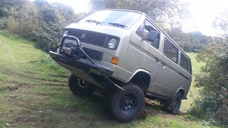 Land Rover powered VW T25 at BusFest 2016 German Trial [upl. by Anh]