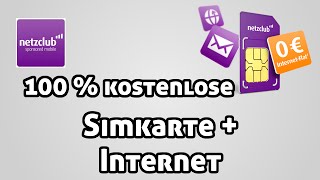 Simkarte  Internet 100 kostenlos  Netzclub Simkarte Review HD DeutschGerman  MrTechCommander [upl. by Thagard563]