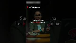 Partner ko secret nahi batani chahiye 💔😢 netflix mismatched love heartbroken grow2viral shorts [upl. by Stelu]