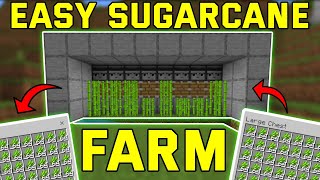 EASY Sugarcane Farm Minecraft Bedrock 120 BedrockMcpePs4Xbox [upl. by Len321]