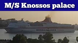 Minoan lines MS Knossos palace arriving to Piraeus [upl. by Olocin]