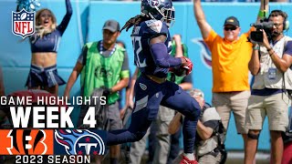 Cincinnati Bengals vs Tennessee Titans Game Highlights  NFL 2023 Week 4 [upl. by Adnert792]