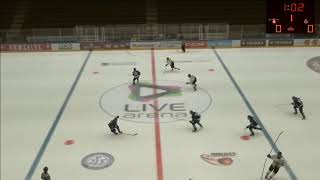 Nils Lundkvist 1G vs Leksands IF  J20 SuperElit  Oct 6 2017 [upl. by Amikat]