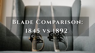 Blade Comparison  British 1845 vs 1892 Patterns [upl. by Kerry106]