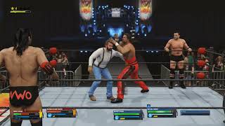 WWE 2K24  Kevin Nash amp Scott Hall vs Bunkhouse Buck amp Mike Enos [upl. by Bourke]