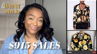 915 WHAT SOLD on POSHMARK as a FullTime Reseller [upl. by Hole]