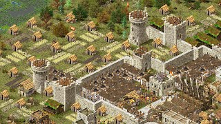 Stronghold 1 Definitive Edition  1v1v1v1 Multiplayer Gameplay PCUHD [upl. by Ttenaj687]