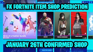 January 26th 2024 Fortnite Item Shop CONFIRMED  Fortnite Early Item Shop Prediction January 26th [upl. by Orme5]