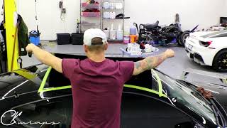 Super Detailed HOWTO Vinyl Wrap your car roof with Carbon Fiber [upl. by Adnohsirk777]