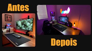 TRANSFORMEI MEU SETUP MINIMALISTA EM GAMER [upl. by Hymen999]