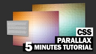 Stunning Pure CSS Parallax Scrolling  5 Minutes Tutorial [upl. by Enirolf]