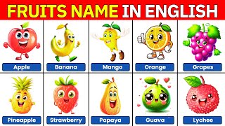 100 Fruits Name in English  English Vocabulary  alokiq [upl. by Meekah]