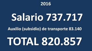 Salario mínimo legal vigente 2017 [upl. by Siubhan]