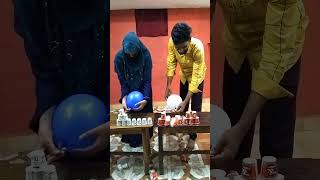 balloon glass competition game sohrts funny [upl. by Nelyaw]