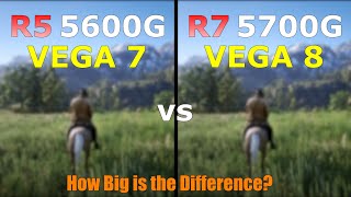 Ryzen 5 5600G Vega 7 vs Ryzen 7 5700G Vega 8  Gaming Test  How Big is the Difference [upl. by Hamil572]