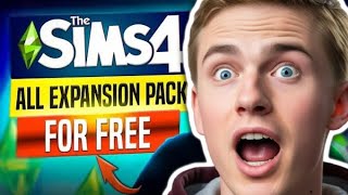 How to get ALL Sims 4 Expansion Packs for FREE 💀 Including Sims 4 Life amp Death Pack for Free 2024 [upl. by Ydnat836]