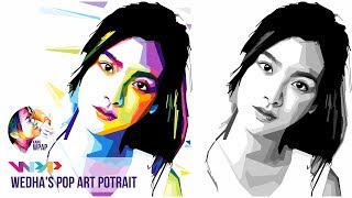 Tutorial WPAP Wedhas Pop Art Potrait Corel Draw X7  Pimchanok Luevisadpaibul [upl. by Eelanna]