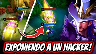 ¡EXPONIENDO A UN HACKER EN MOBILE LEGENDS ¡PUEDE VER A TODOS LOS ENEMIGOS  MOBILE LEGENDS [upl. by Anurb]