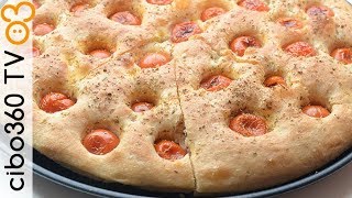 Focaccia barese ricetta con patate fatta a mano [upl. by Meredi249]