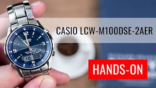 HANDSON Casio Wave Ceptor LCWM100DSE2AER [upl. by Rambort414]