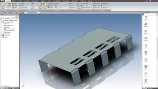 Sheet Metal Mirror Support in IronCAD [upl. by Annahsohs]