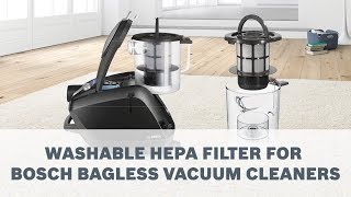 HEPA Filter for Allergy Sufferers  Bosch Vacuum Cleaner [upl. by Nilahs319]