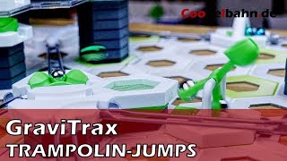 GraviTrax 🥇 TrampolinJUMP mit der GaussKanone WEITSPRUNG  coogelbahnde [upl. by Ilahtan]