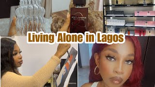 Living Alone In Lagos2 Huge unboxing Solo sip and Paint eventNew Wigs and PerfumesLife in Lagos [upl. by Camp]